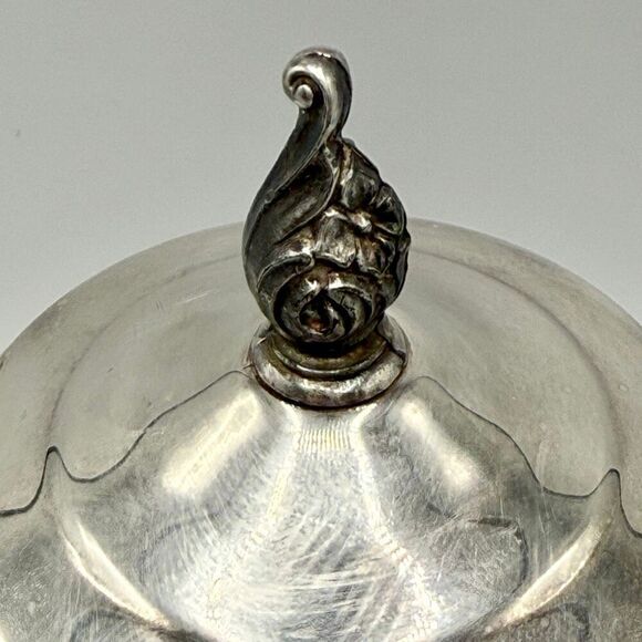 F B Rogers Silver Co. Silver Plated Vintage 19th Century Tea Pot #2670 - Picture 5 of 13